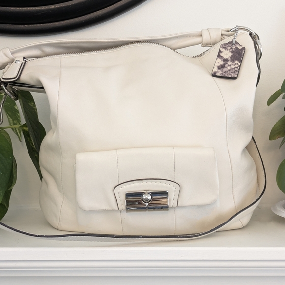 Coach 14783 Kristin Gorgeous Hobo Bag Ivory Excellent Condition - Picture 1 of 16